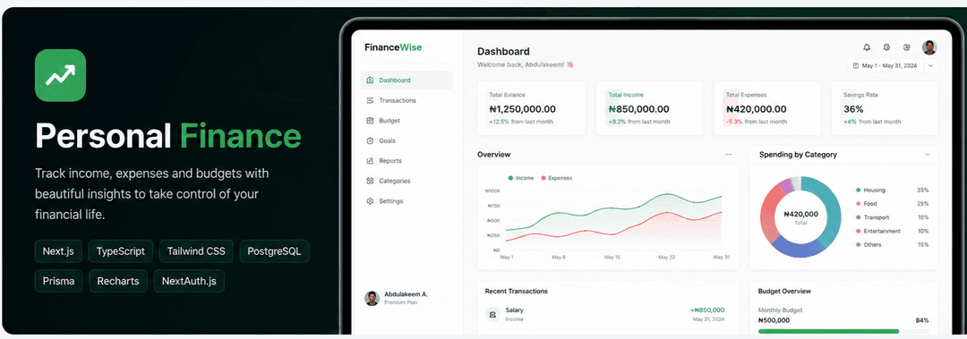 Personal Finance Dashboard